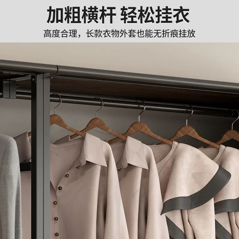 Custom. [16000-Person] Clothes Rack Coat Rack Bedroom Combination Corner Wardrobe Thickening Bolding Multi-Functional
