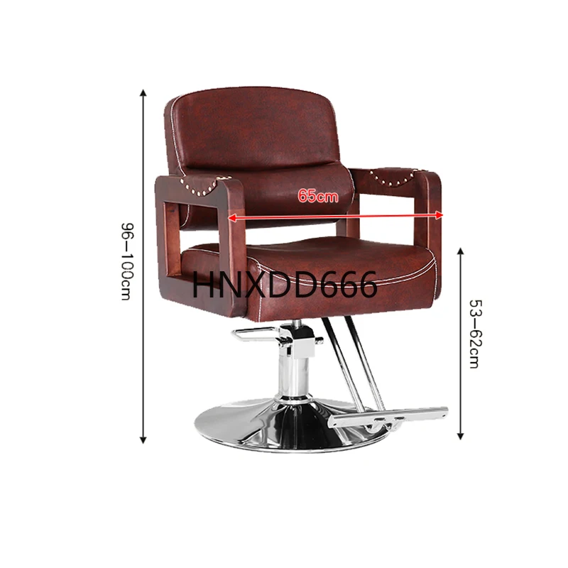 

Ergonomic Professional Salon Chair Luxury Vintage Commercial Classic Chair Accessories Swivel Sillon Peluqueria Salon Furniture