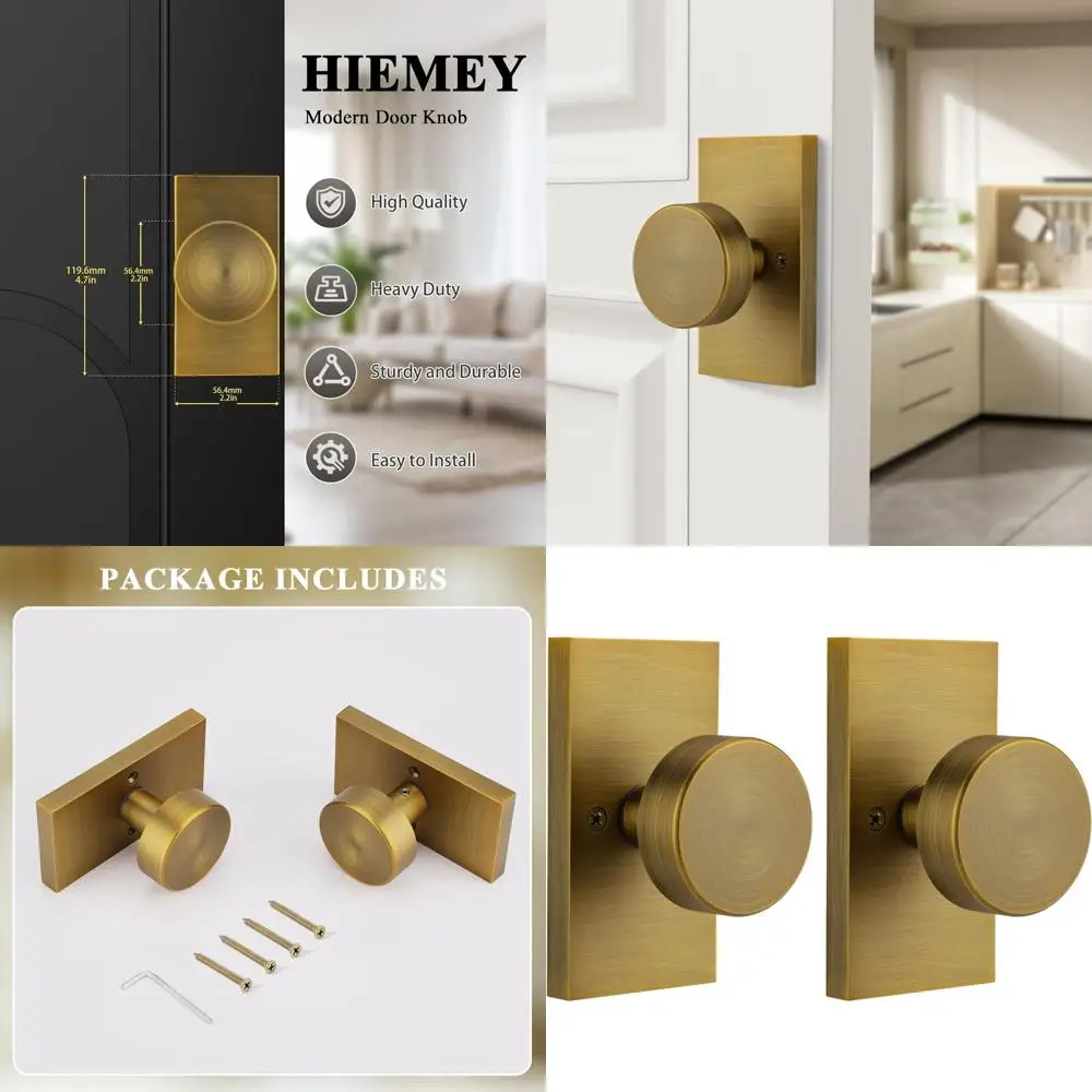 

Винтажные латунные декоративные дверные ручки, имитация ручек для межкомнатных дверей, комплект из 2 штук для дверей и шкафов