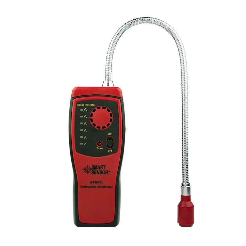 AS8800L Gas Analyzer With Smart Automotive Portable Combustible Gas Detector Gas Leak Location Sound And Light Alarm