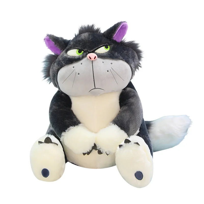 30-60cm genuíno disney lucifer brinquedo de pelúcia kawaii brinquedos de pelúcia animais de pelúcia japão figaro cinderela gato crianças presentes