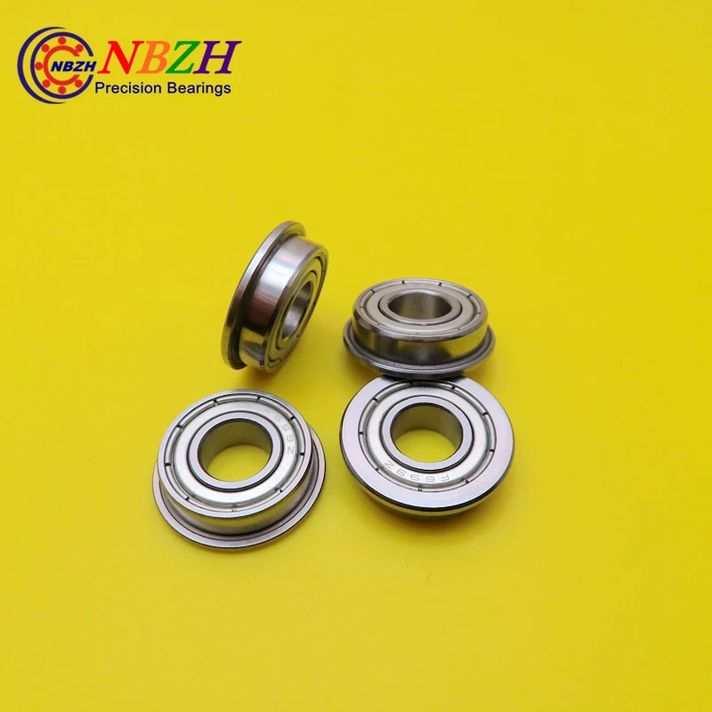  Free Shipping NBZH bearingF699ZZ ABEC-5 (10PCS) 9x20x6mm Flanged Ball Bearings F619/9ZZ 9*20*23*6*1.5 Mm