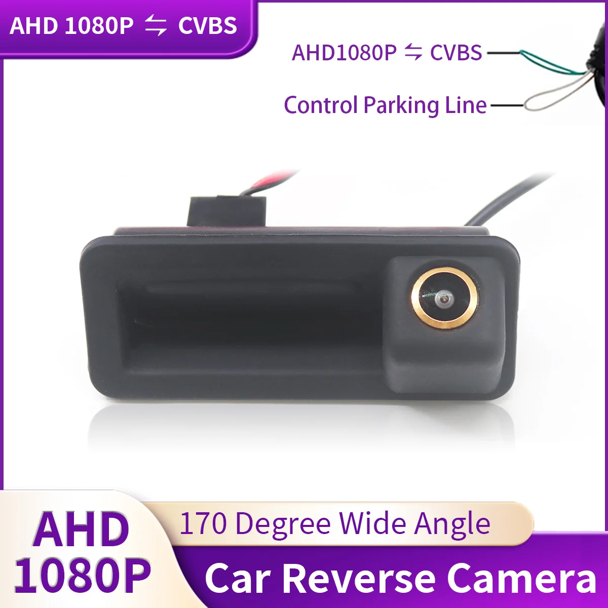 AHD 1080P Trunk Handle Reversing Camera for Ford Focus 2 MK2 Mondeo MK4 S-Max C-Max Kuga MK1 Fiesta MK7 Rover Range Freelander 2