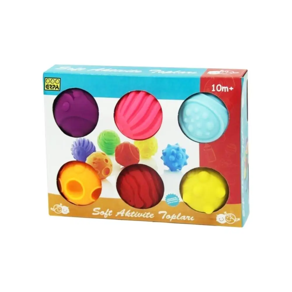 Soft activity balls 6 s Set Soft elastic ball