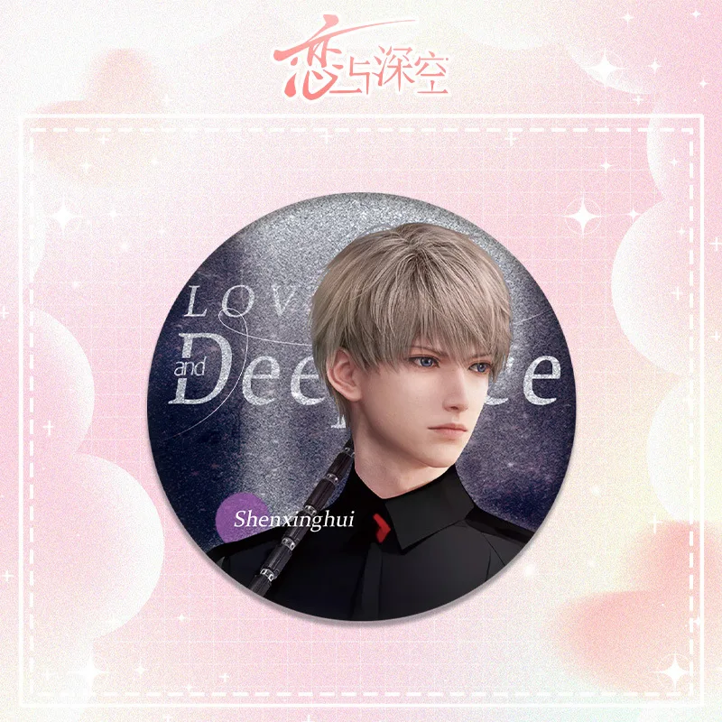 Love and Deepspace LAWSON Collabo Badge Sylus Round Brooch Xavier Zayne Rafayel Badges Ita Bag Ornament Cute Accesorios Gift