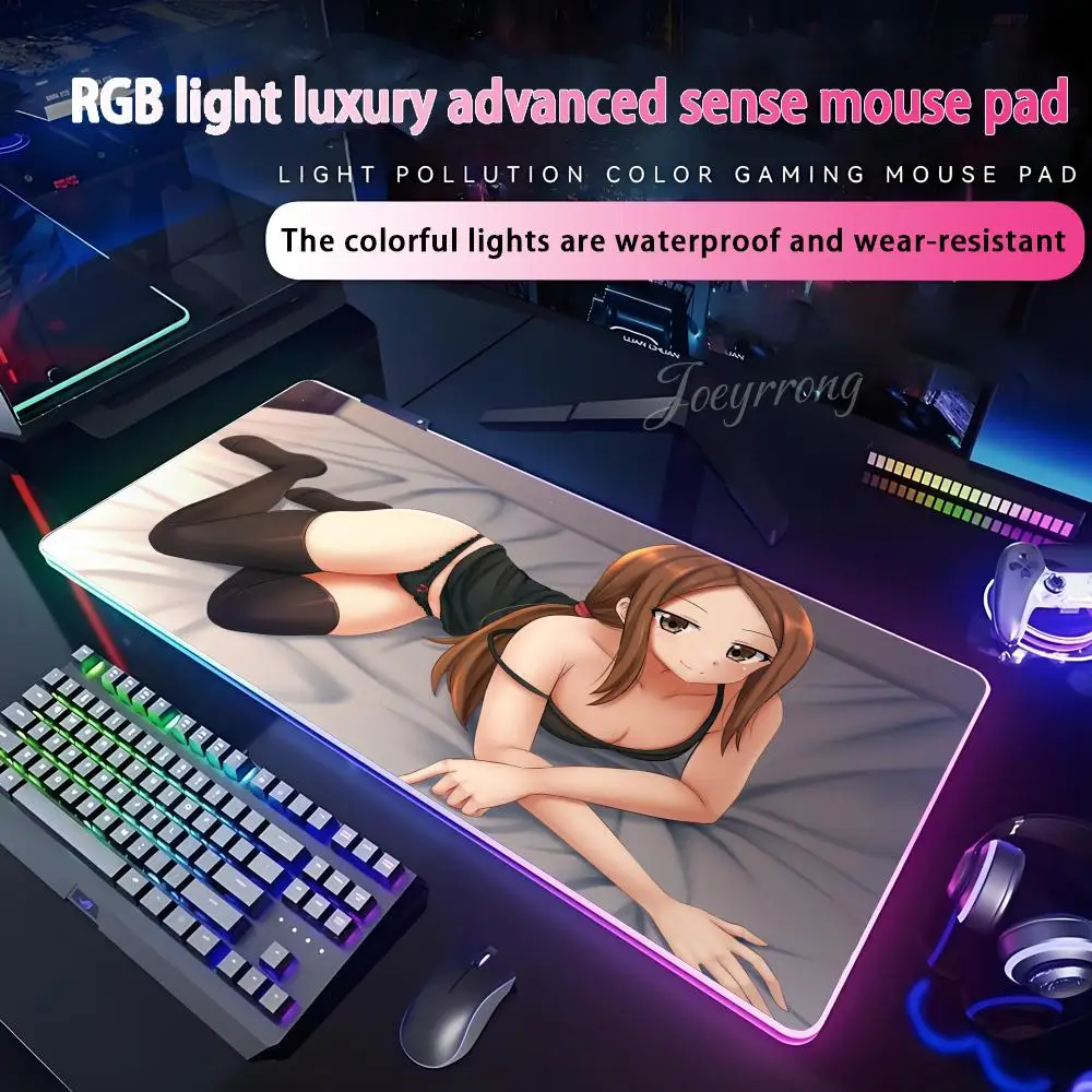 

Takagi Teasing MasterS Mouse Pad RGB Extended Gaming Keyboard Seven colors LED Mats Large 1000x500mm XXL Gamer