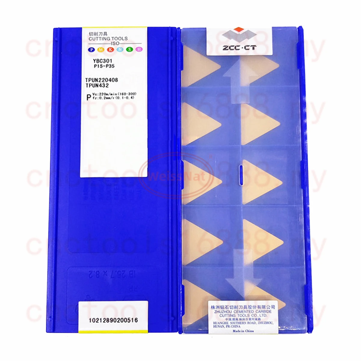 

ZCC.CT TPUN220408 YBC301 Карбидная вставка Вставки TPUN