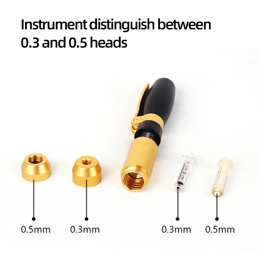 0.3 0.5ML Pióro hialuronowe Pióro z kwasem hialuronowym Wzmacniacz grubości warg Pióro bez igły Atomizer Pióro przeciwzmarszczkowe Strzykawka wodna