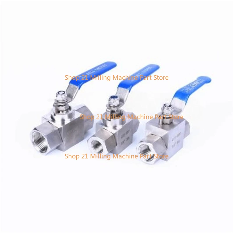 304 Stainless Steel Shut Off Ball Valve High Pressure 320 Bar Water Gas Oil NPT Female 1/4
