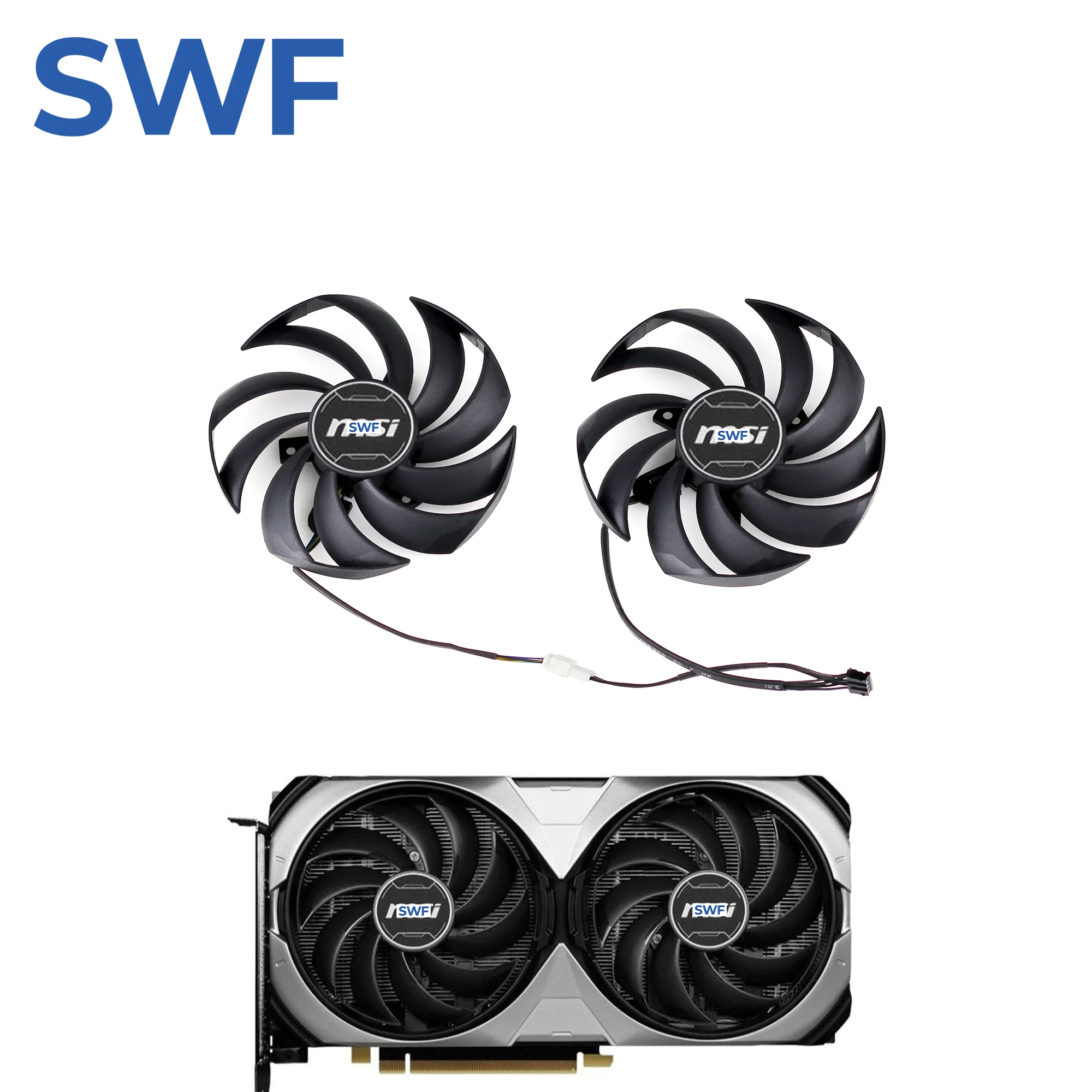 95MM PLD10010S12HH Cooling Fan For MSI GeForce RTX 4070 4070Ti SUPER VENTUS 2X Video Graphics Card Cooler Fan