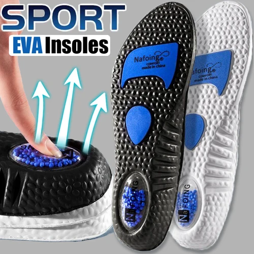 Plantillas deportivas de EVA para hombre y mujer, almohadillas de suela para zapatos de correr, almohadillas para el cuidado de los pies, almohadillas ortopédicas suaves