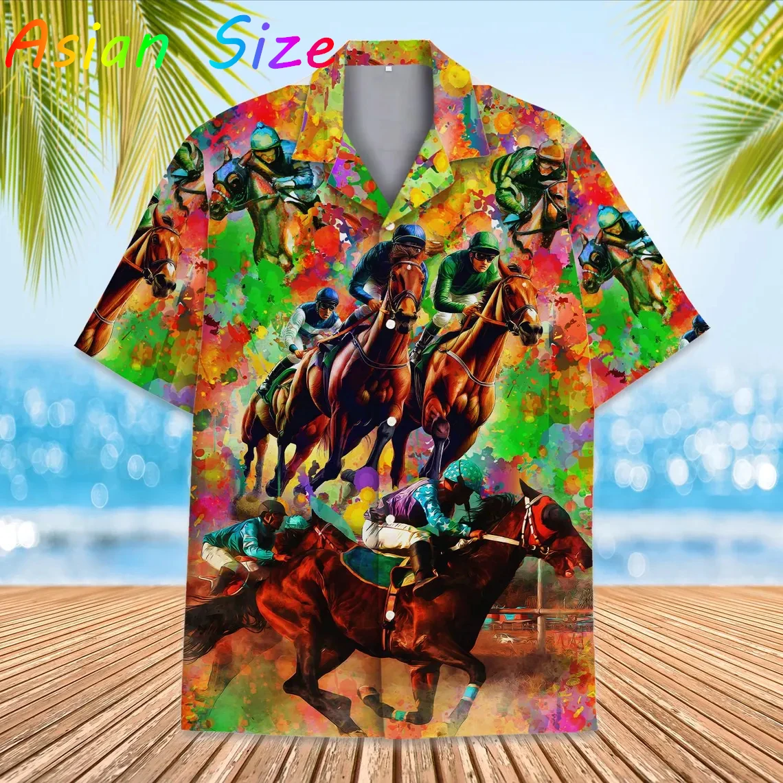 

Гавайские забавные рубашки с короткими рукавами и принтом для мужчин, одежда для влюбленных, повседневная рубашка, отпускные блузки, топы Y2k