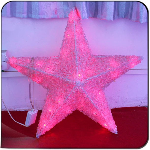 Wholesale custom christmas decoration led star lights for roof decor