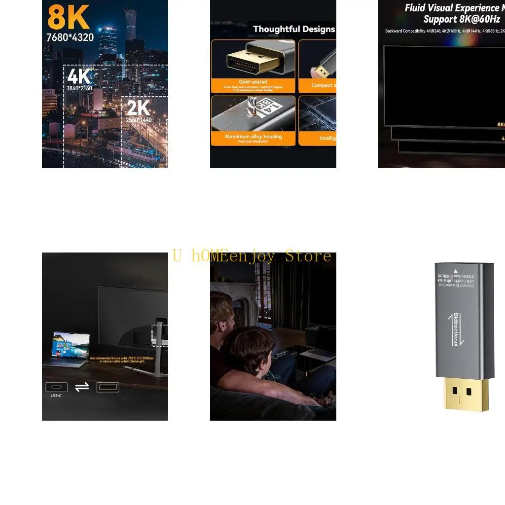 

B0KF Bidirectional Screen Mirroring for 3/4 to DisplayPort Converter