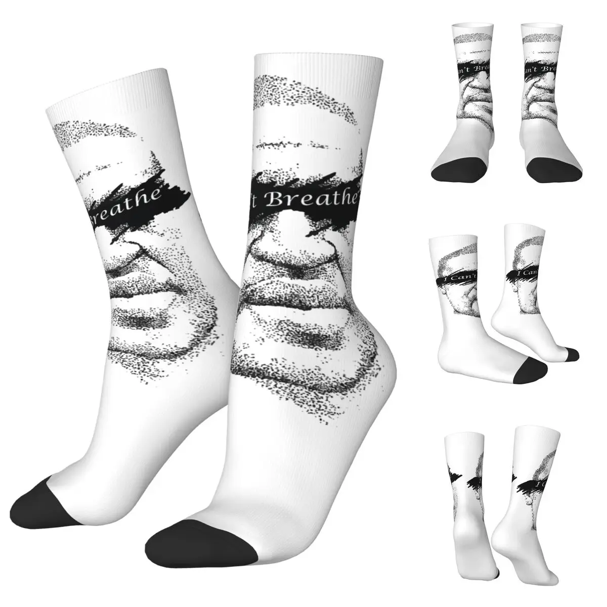 

George Floyd I Can't Breathe Men Women Socks,Motion Beautiful printing Suitable for all seasons Dressing Gifts