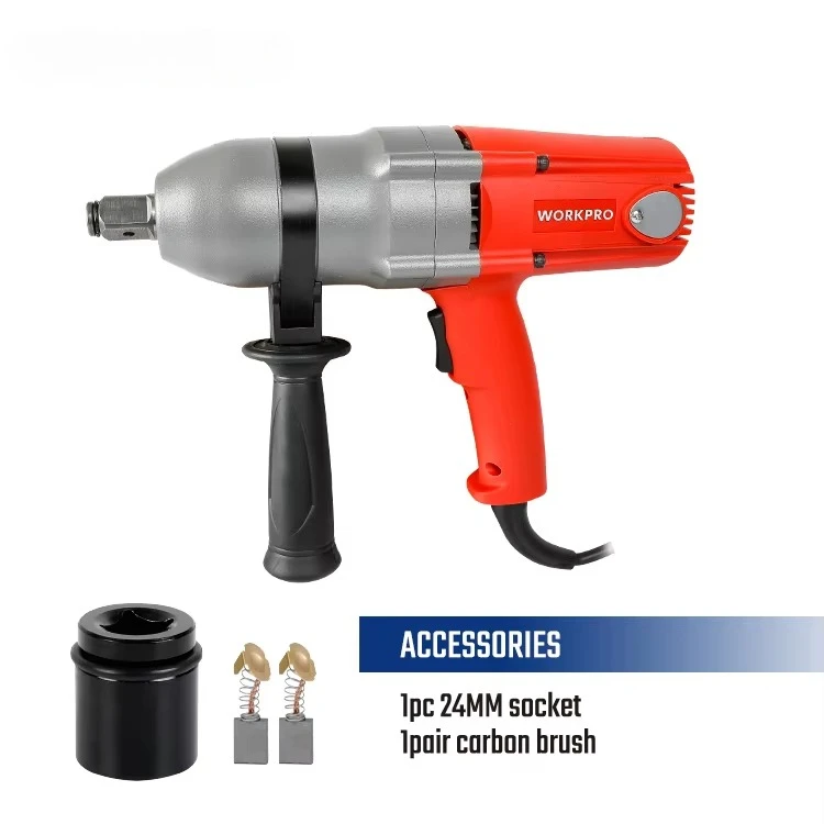 WORKPRO Professional Heavy-Duty 3/4 Inch Drive Electric Impact Wrench Kit 220V Rated Voltage