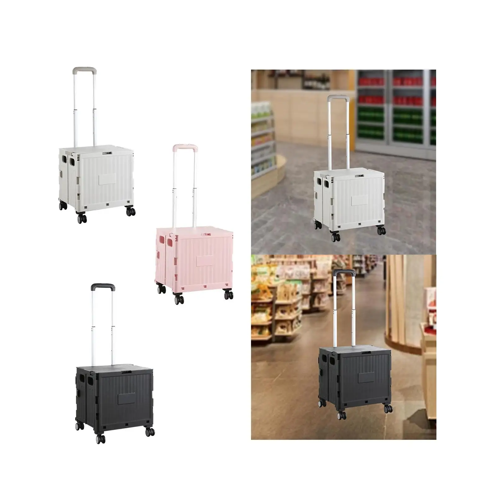 Grocery Shopping Cart Multipurpose Utility Cart for Grocery Home Transport