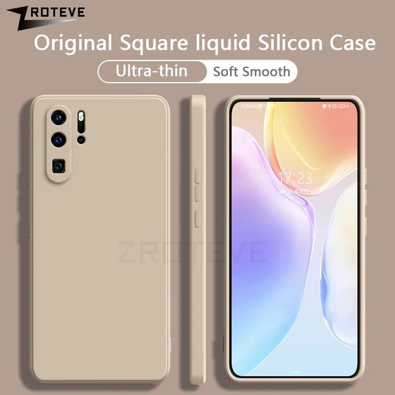 P30 Pro Case ZROTEVE Original Liquid Silicone Soft Cover For Huawei P30 Lite P20 Pro P20Pro P20Lite P30Pro P30Lite Phone Cases