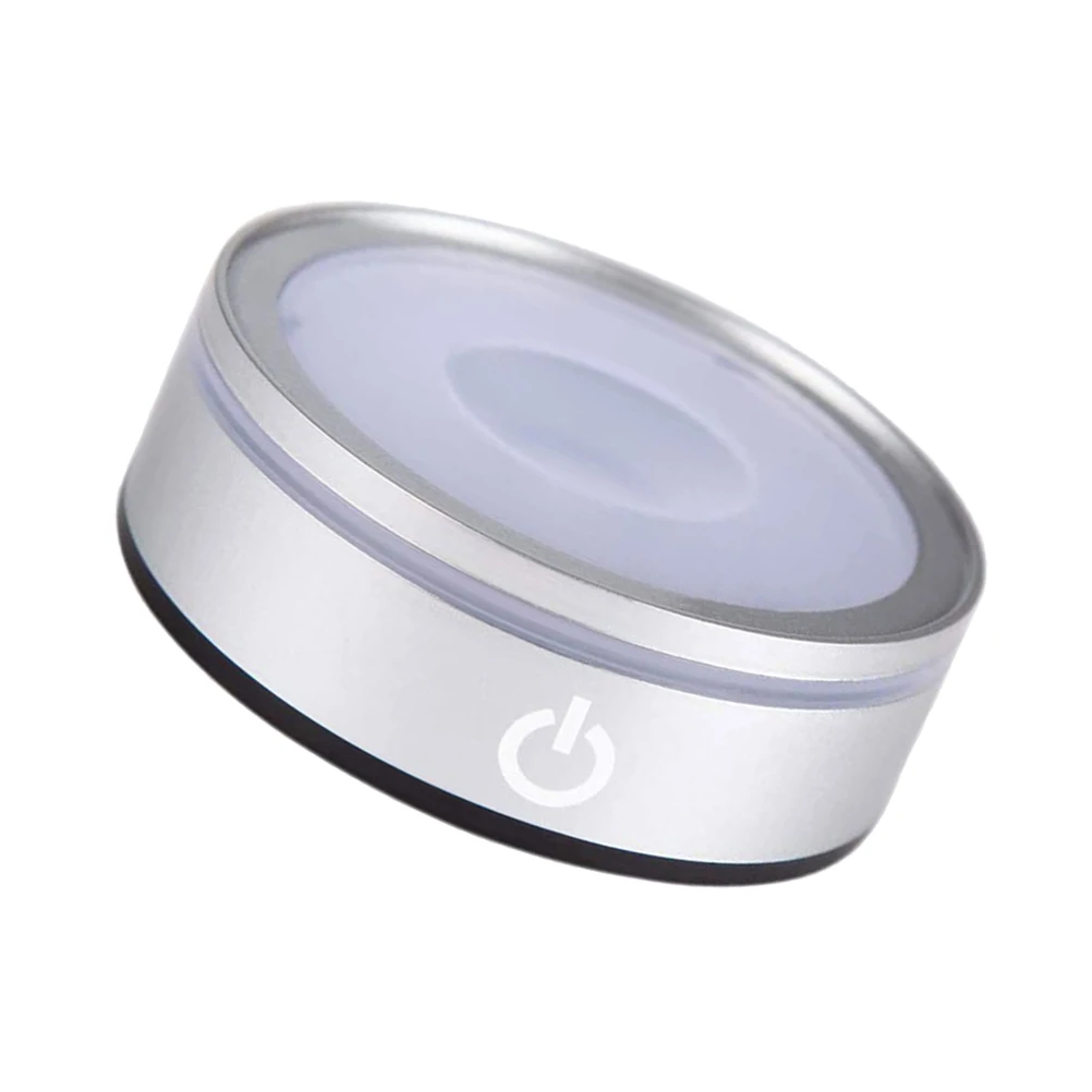 

Sensor Lamp Base Round Double Layer Touch Lampholder Led Display Stand For Crystal Night Light Home Bar Decor