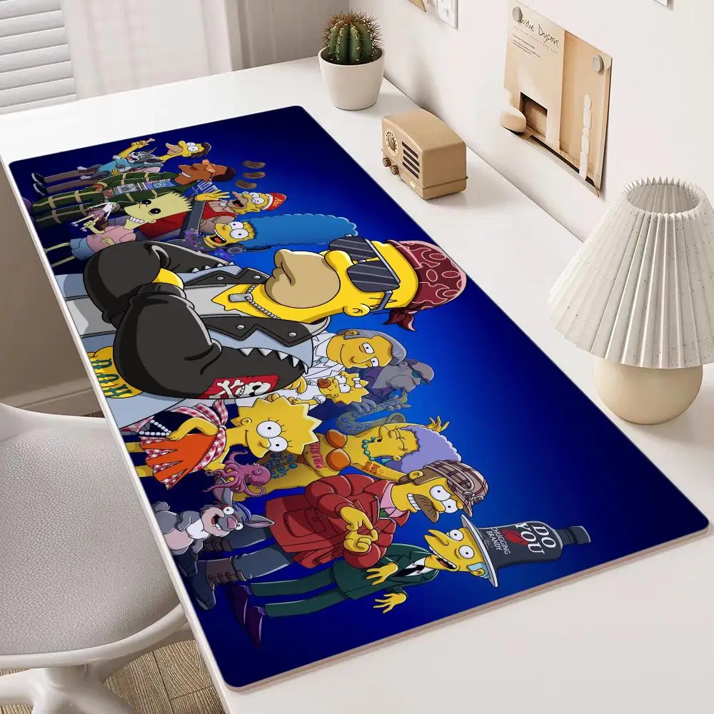 The B-N-SimpsonS-S Mouse Pads Multiple Sizes Large Square Computer Office Game Table Mats Rubber Anti-slip Mousepads
