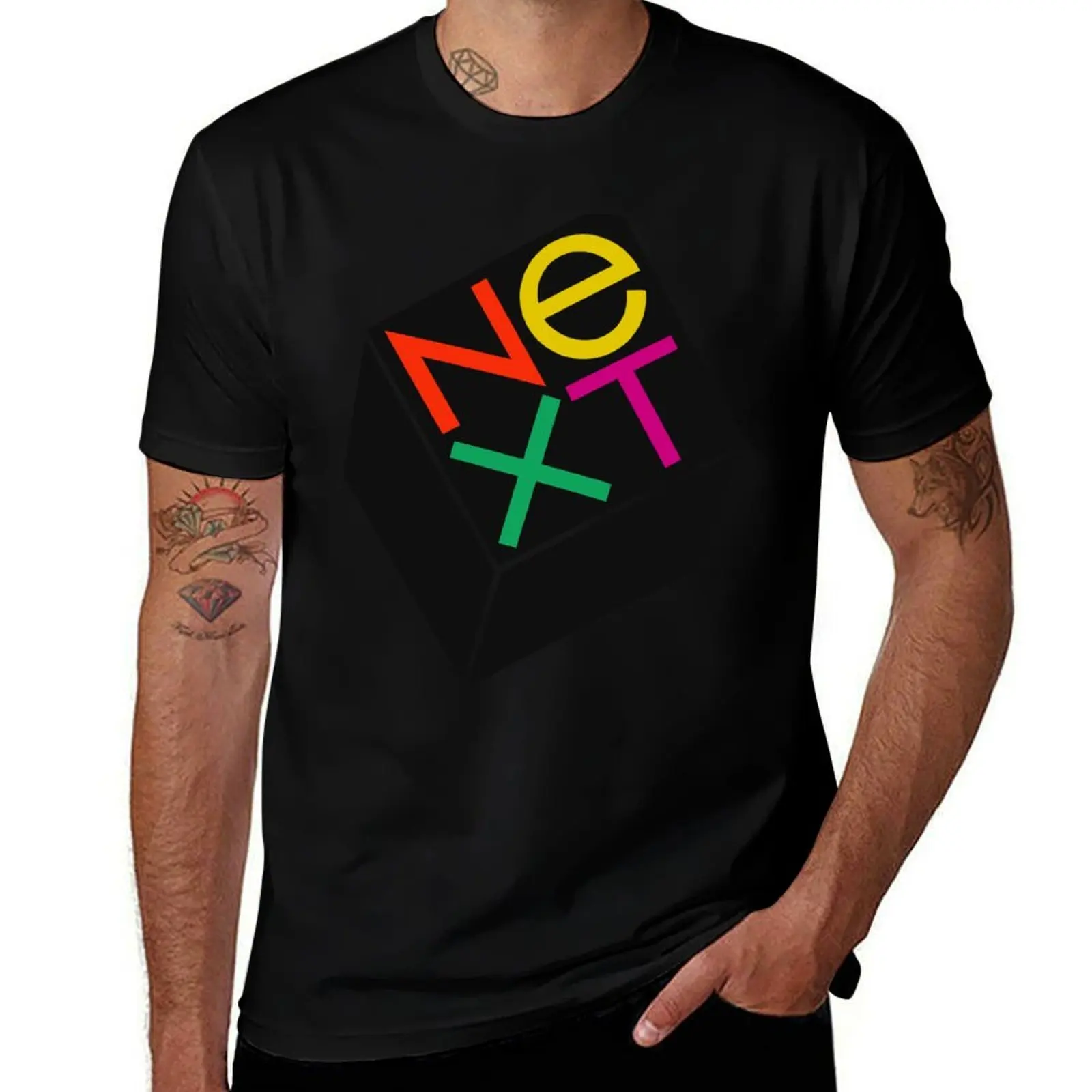 80s computer company Next T-Shirt Soft Touch Basic Cotton T-Shirt