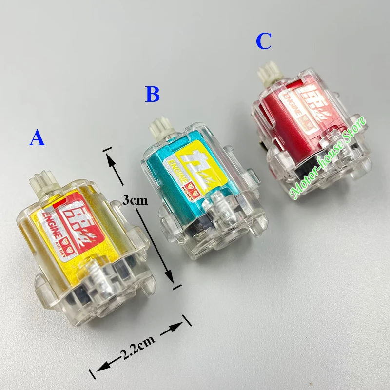 1 шт. ультраскоростной двигатель постоянного тока 2,4 В 3 в 22000 об/мин с пластиковой шестерней для четырехколесного привода автомобиля 4WD со слотом автомобиля игрушечный автомобильный аксессуар