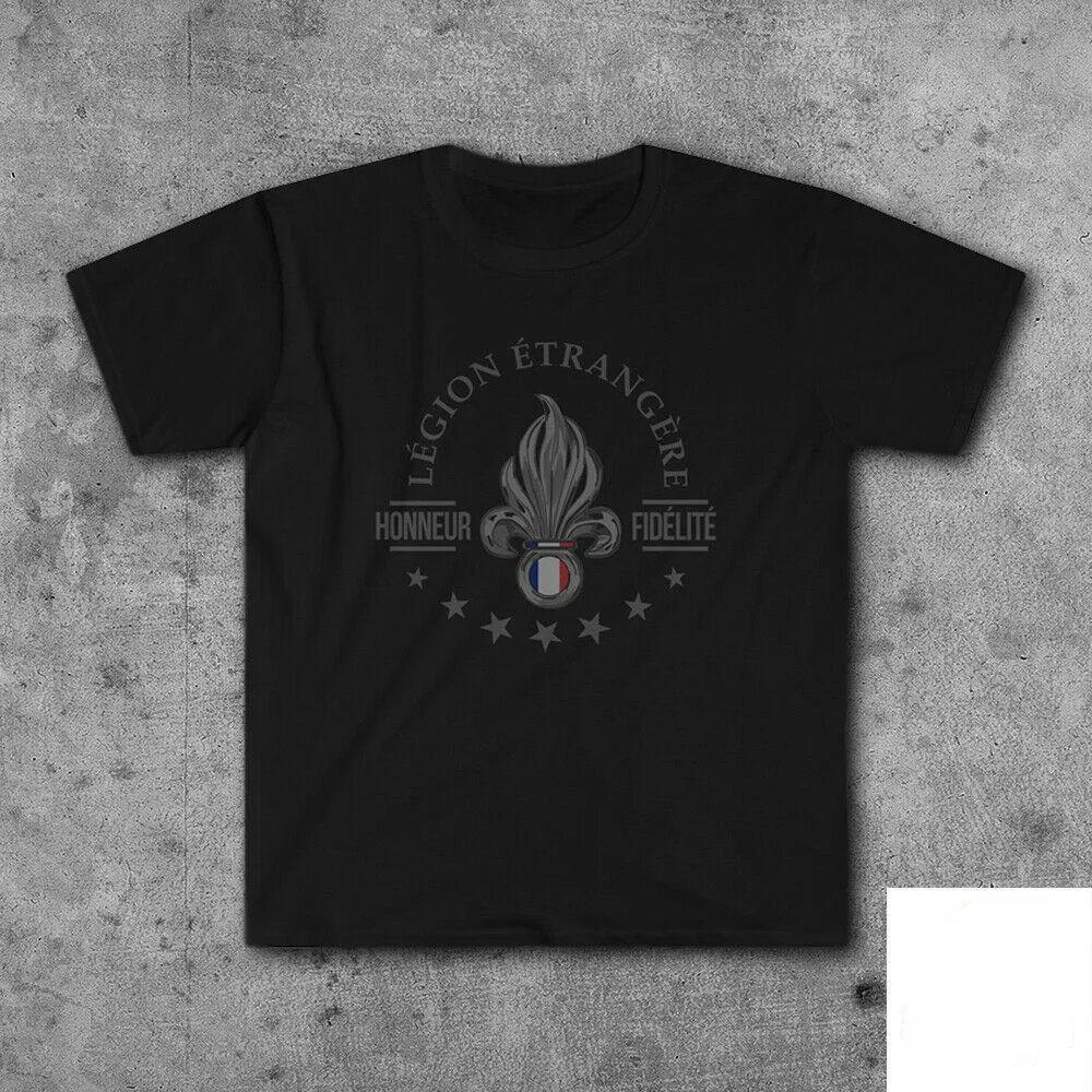 French Foreign Legion Men T-Shirt Legion Etrangere Logo and Motto Special Forces Shirts Size S-3XL