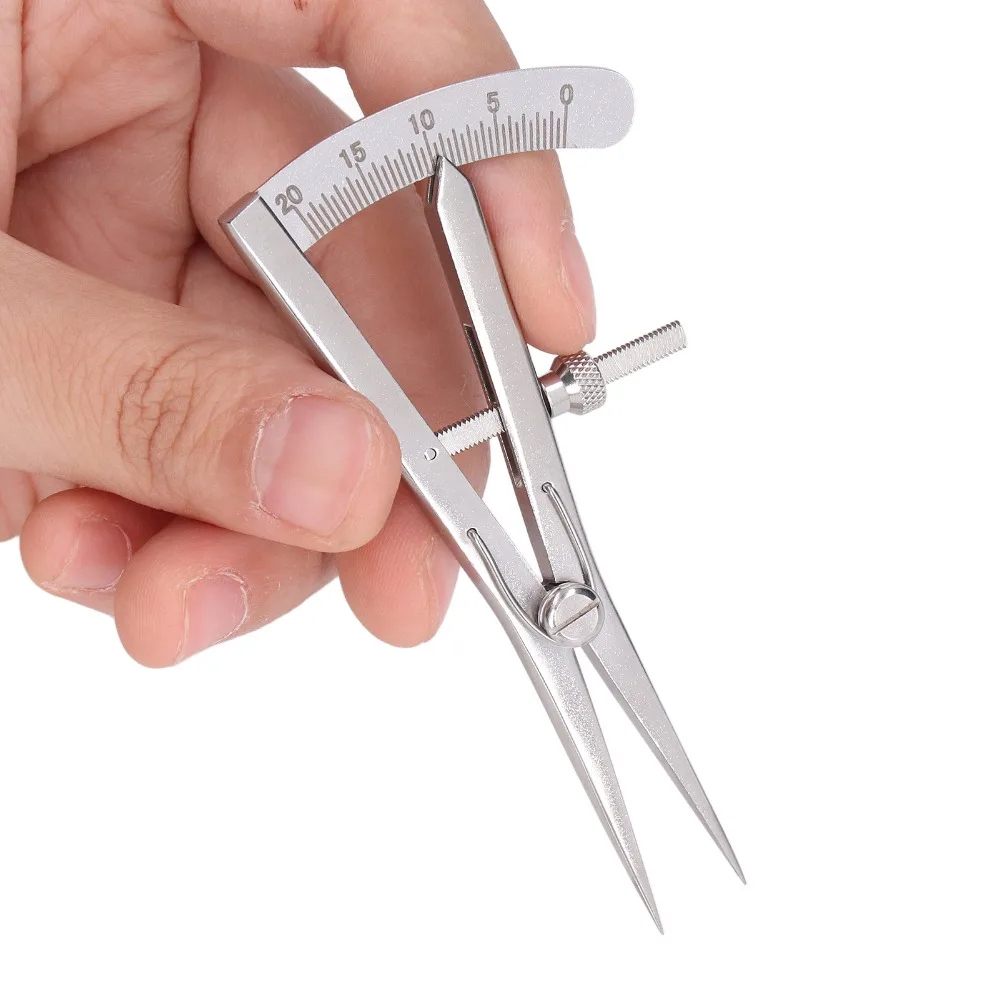Durable Stainless Steel Marking Gauge Screw Lock Adjustable Pitch Gauge High Accuracy Spring Divider Metalwork