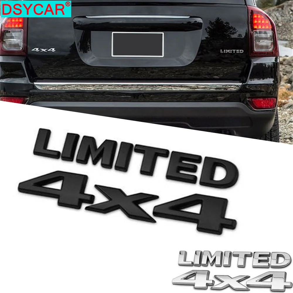 

1Set 3D Chrome Car Stickers 4x4 LIMITED Tail Emblem for bmw r1200gs lc w204 peugeot 307 vw passat b5 honda civic 2017 vw polo