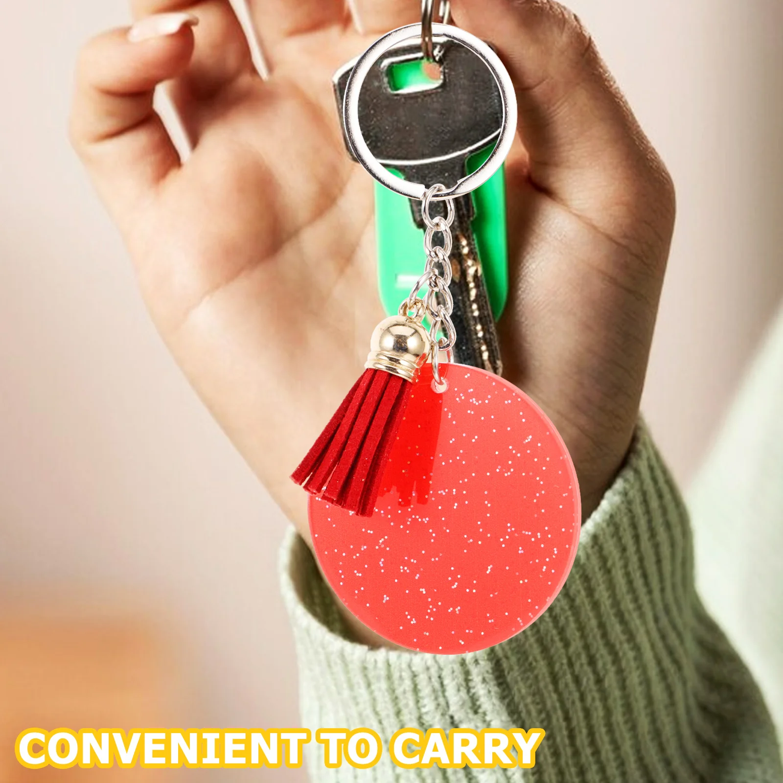 

Color Keychain Diy Keychains Blanks for Vinyl Material Engravable Bulk Decoration