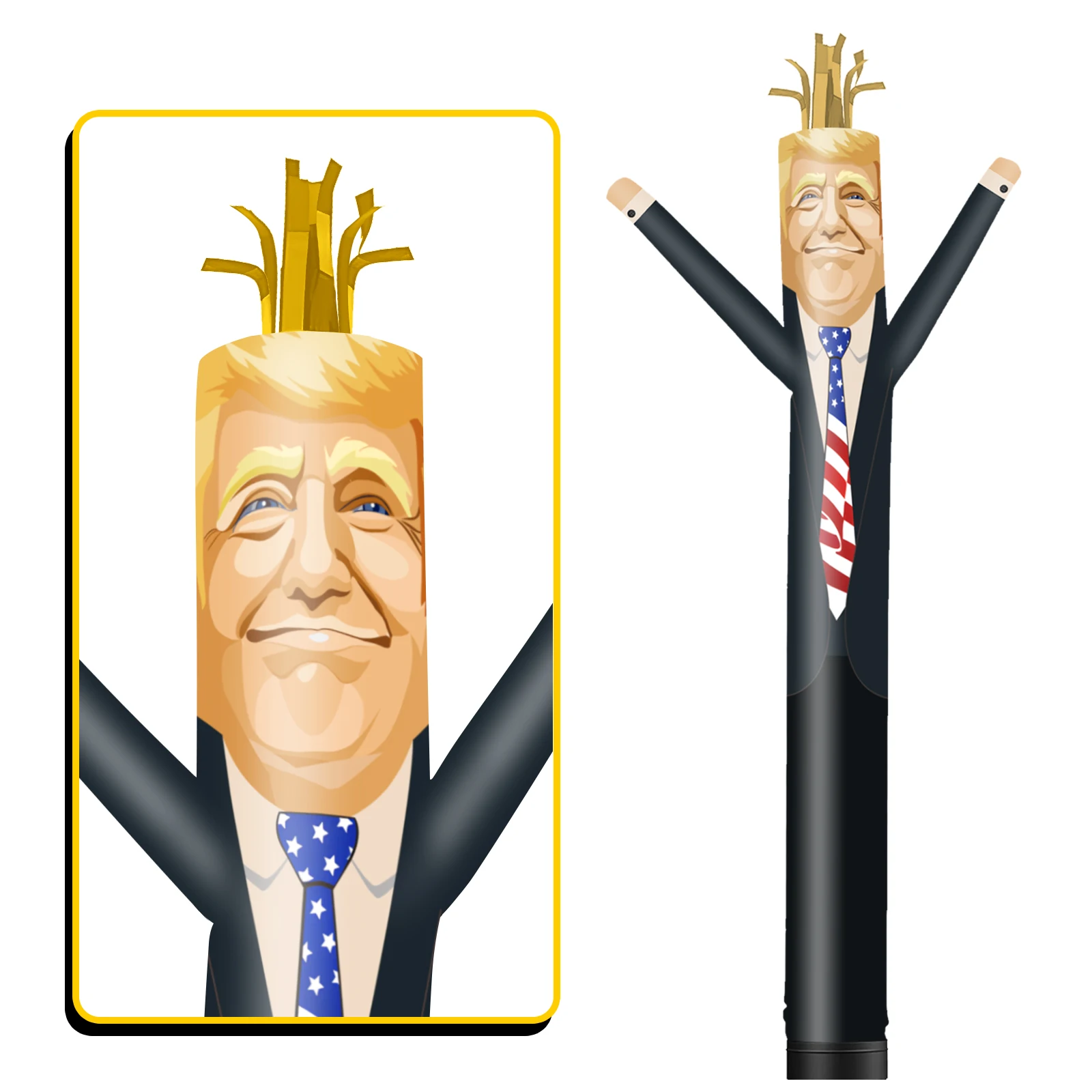 

6/10/15/20FT Tall Inflatable Trump2 Dancing Guy for Outdoor Decoration Advertising(Blower Not Included)