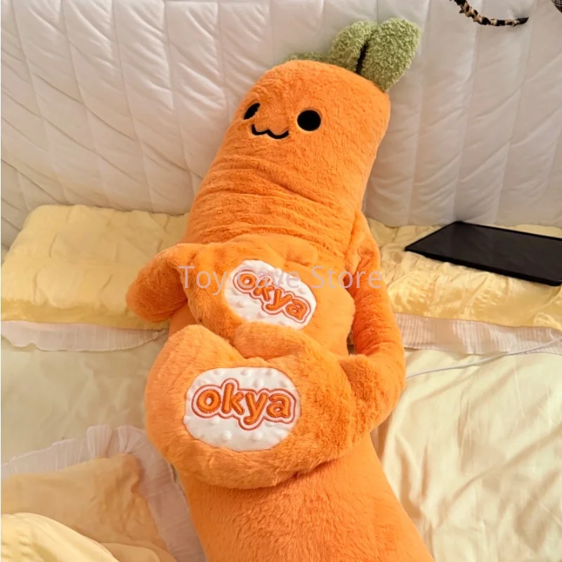 Okya Carrot King Cool In Summer Ice-Cold Sleeps Beats Pillow Artifact Designed Sleep With Legs Pinched Adult Sleep Aid Doll