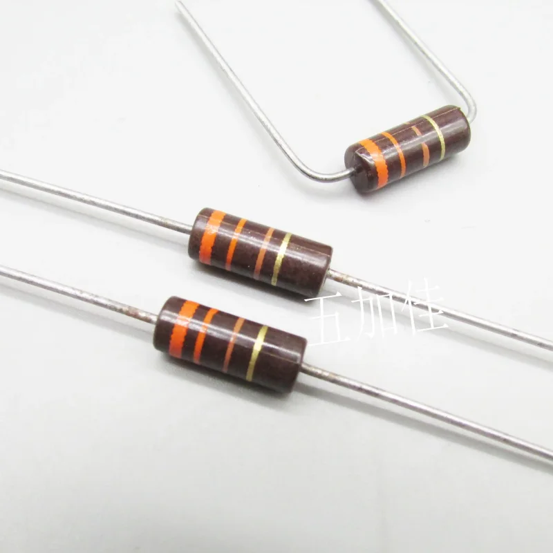 Resistencia de potencia enrollada con cable no magnético, carcasa de madera de caucho, TRW 2W 330R 5% (sin núcleo de carbono), original importada, 10-100 unidades