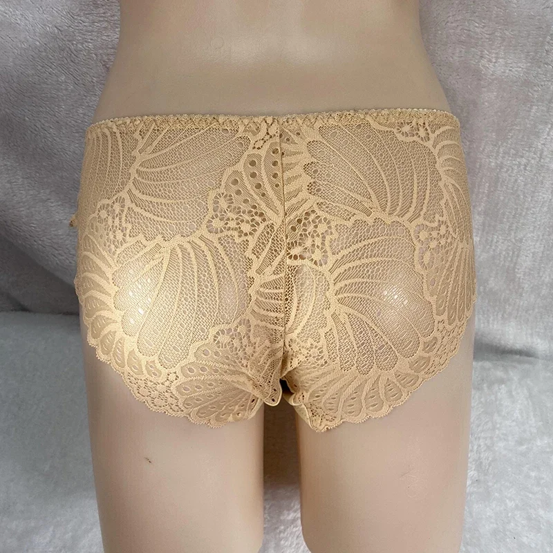 Bowtie Camel Toe Control Panty Lace Hiding Gaff Underwear Crossdresser Transgender Sissy Panties Shemale Ladyboy LGBT Briefs