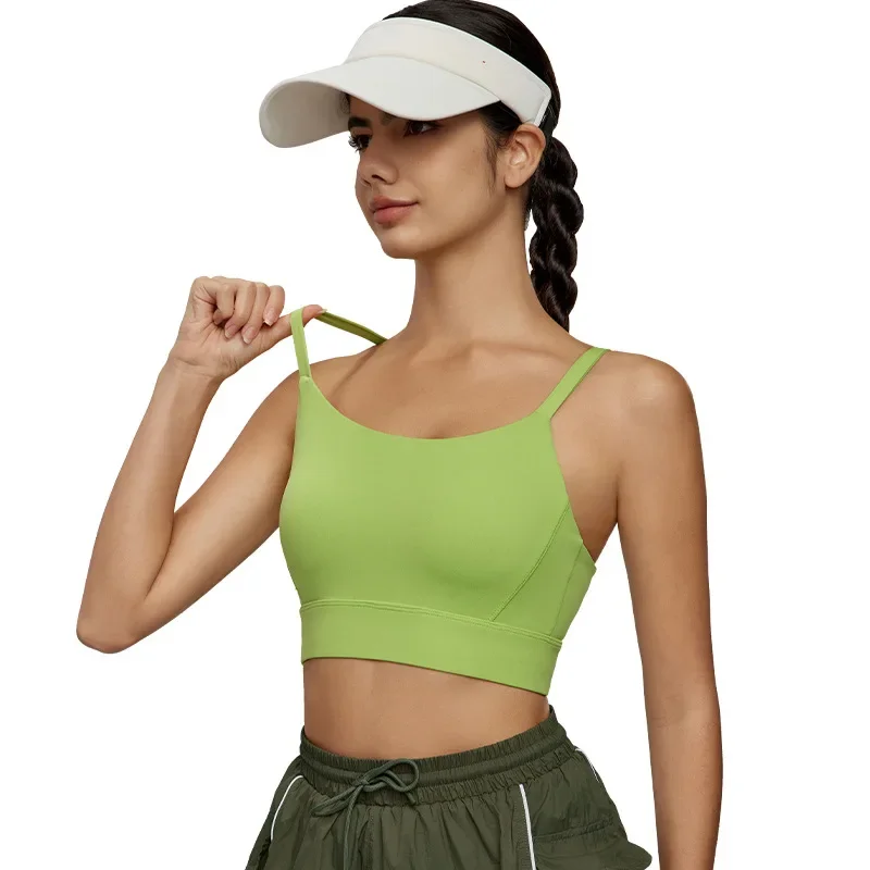 

Back Sports Underwear Women's Sexy Mesh Backless Yoga Vest Medium Tenacity Running Shockproof Workout Bra