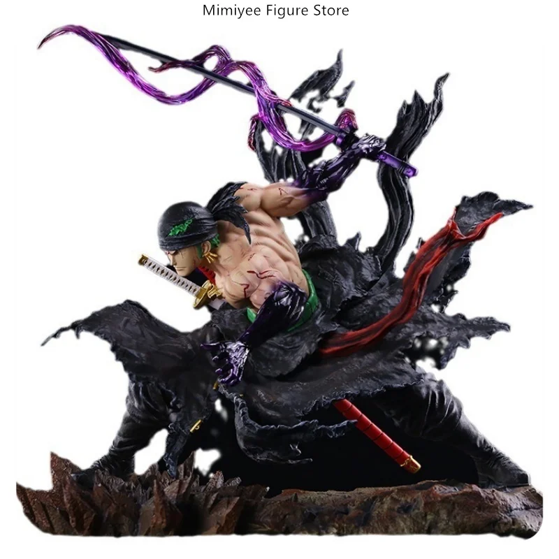 

​34cm One Piece Roronoa Zoro Dual heads Anime Figure Model Statue Collectible Desktop Decoration Gift