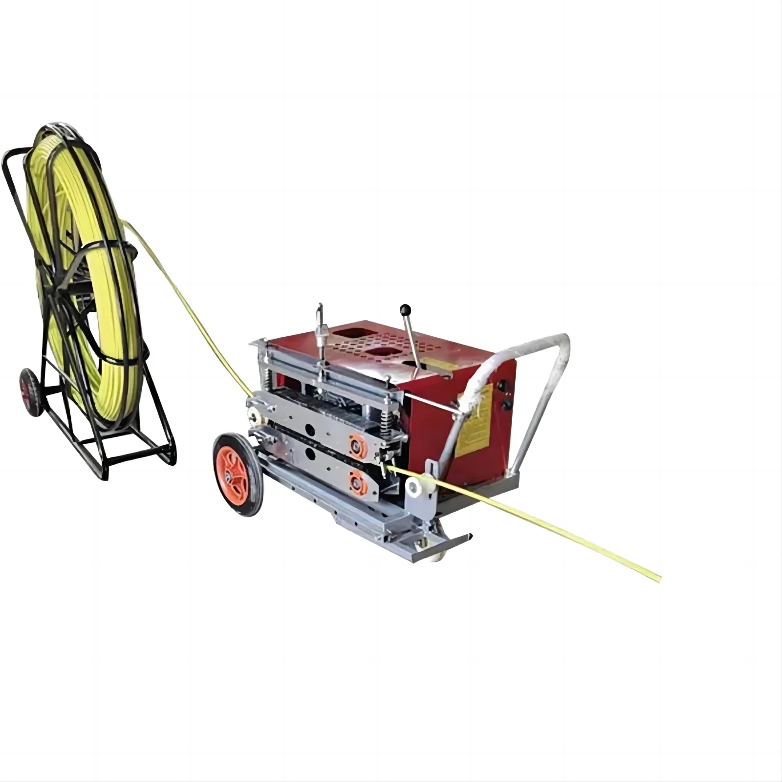 

Portable Full-Automatic Optical Fiber Power Cable Puller Small Optical Tractor Cable Fiberglass Duct Rodder Puller