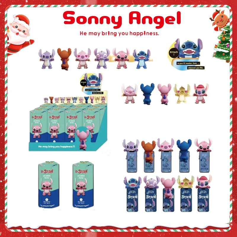 

Sonny Angel Surprise Party Stitch Angel Mysterious Cute Anime Figures Christmas Model Doll Gifts Kids Toys