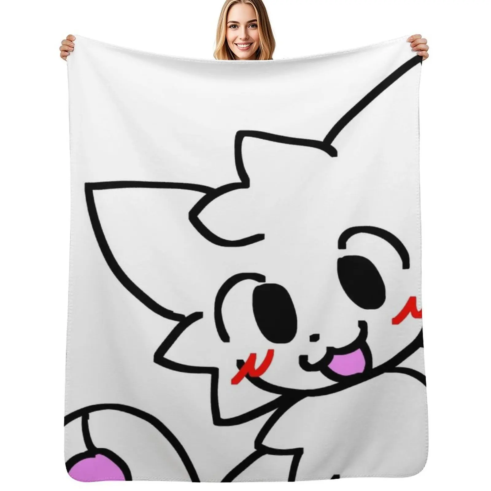 

Boykisser Happy Paw Throw Blanket Personalized Gift blankets and throws christmas decoration Bed Fashionable Blankets