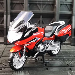 Modelo de motocicleta BMW R1250RT de aleación fundida a presión, vehículo de juguete, Colección, todoterreno, autociclo, 1/18