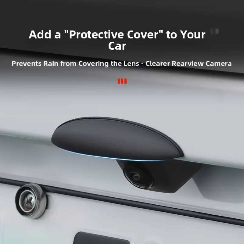 سيارة عكس الكاميرا سيليكون المطر الظل غطاء السيارات كاميرا خلفية المطر درع غطاء سيارة كاميرا الرؤية الخلفية المطر الثقيلة ABS درع