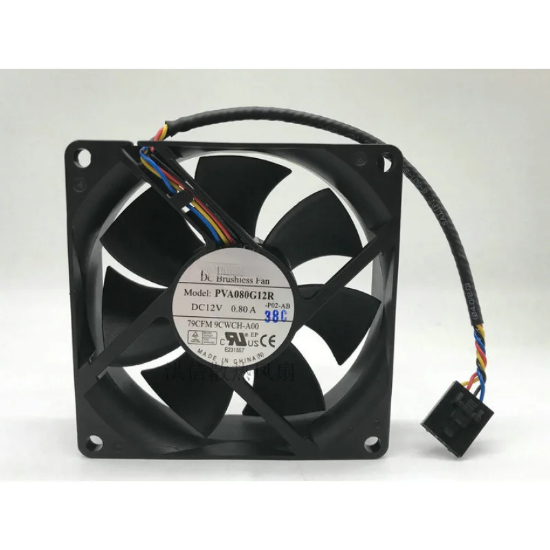 S+   FOXCONN 8025 PVA080G12R 12V 0.80A 79CFM 9CWCH-A00 Server Cooling Fan