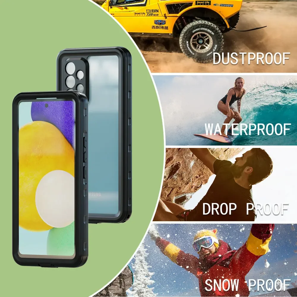 Waterproof case IP68 360 protected shock cover for A13 A52S a53 a54 5G Samsung Galaxy A54 A12 A23 A33 53 A13 14 case Baohua Case