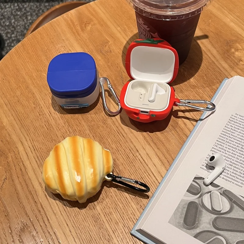 حافظة واقية من السيليكون لهاتف Redmi Buds 6 Active Tomato اللاسلكية لسماعات الرأس غطاء حماية مضاد للغبار #6