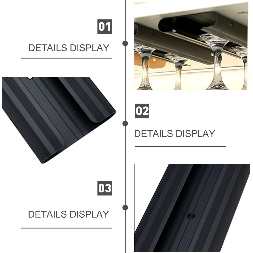 

Goblet Holder Wine Glass Stand Construction Smooth Texture Easy Install Kitchen Storage Rack Wine Cup Holder