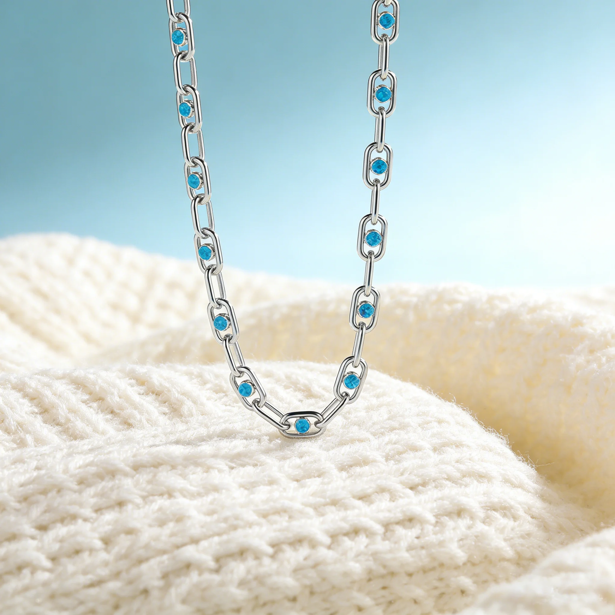 October Birthstone Dazzling Opal Necklace for Women,Elegant Gift for Wedding Anniversary Valentine’s Day,2026 Trending Jewelry