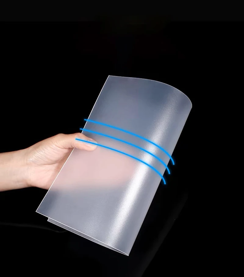 0.3~10mm Frosted SemiTransparent PP Plastic Sheet 100x100 100x200 200x200 200x300 210x297mm