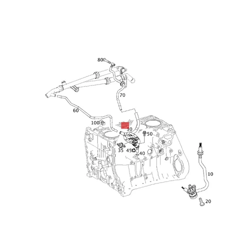 A2710180729 2710180729 Car Vent Valve Crankcase Ventilation Fuel Supply Valve For Mercedes Benz C-Calss W204