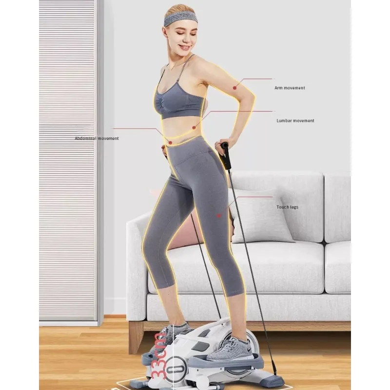 Portable Space-Saving Under-Desk Mini Elliptical - High-Quality Quiet Fitness Equipment for Office & Home Workouts
