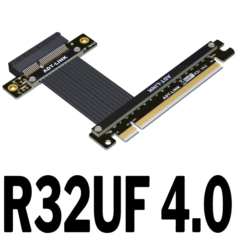 

PCIe4.0 X16 to x4 Extension Cable Slot Mainboard Extender PCIE 4X Female to 16x Male Adapter for GPU SSD